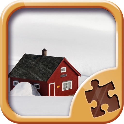 Snow Landscape Puzzle Game - Winter Jigsaw Puzzles Icon