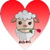 Funny Valentine's Day Lamb Stickers!