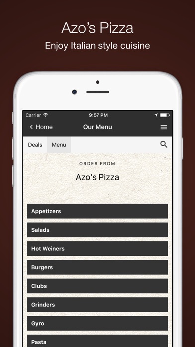 How to cancel & delete Azo's Pizza Order Online from iphone & ipad 3