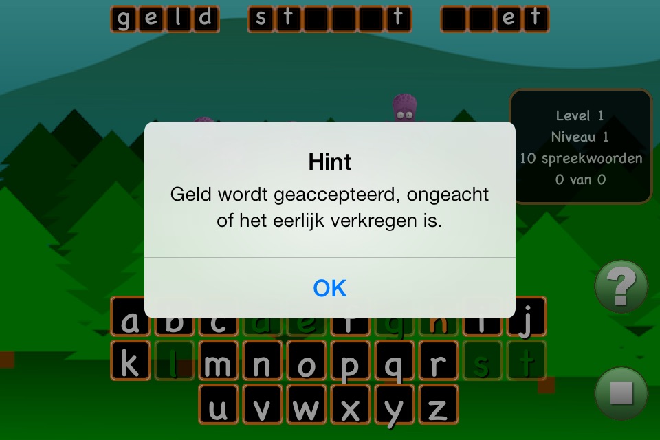 Guess Proverbs (Dutch,English) screenshot 2