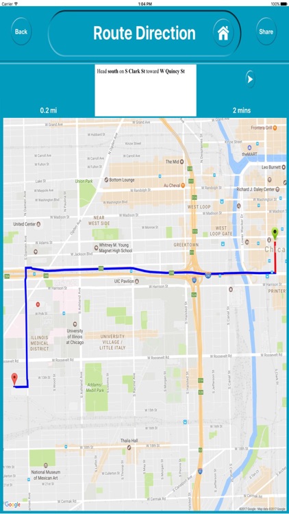 Chicago IL USA City Offline Map Navigation
