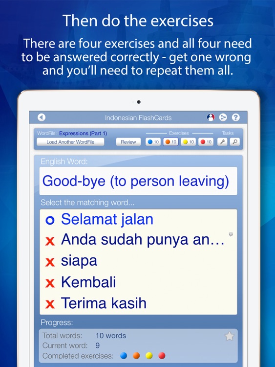 Learn Indonesian FlashCards for iPad screenshot-3