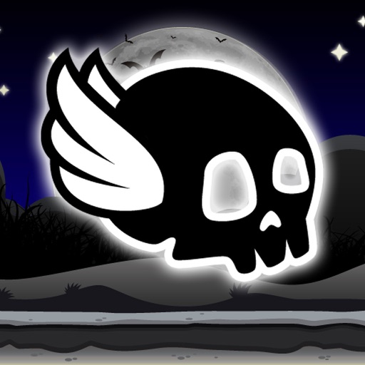 Winged Skull In The Dark Icon