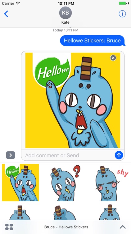 Hellowe Stickers: Bruce