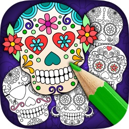 Mexican Sugar Skull Mask – Coloring Pages