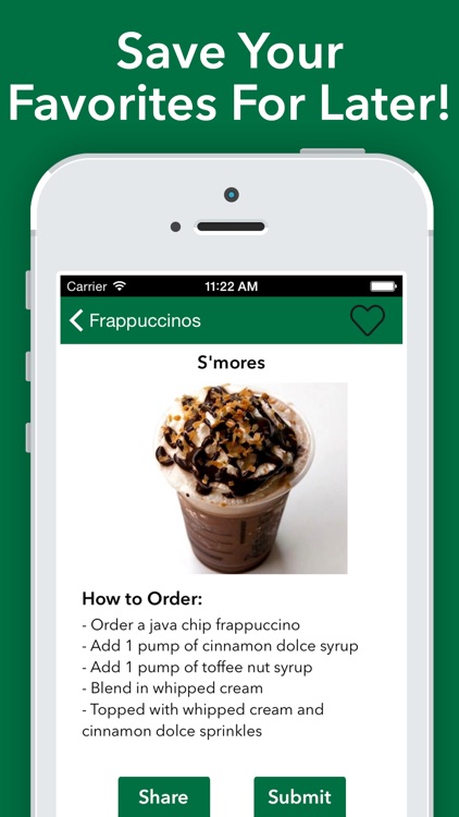 Secret Menu for Starbucks - Coffee Tea Recipes