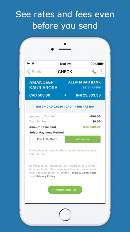 Remitr Money Transfer screenshot-3