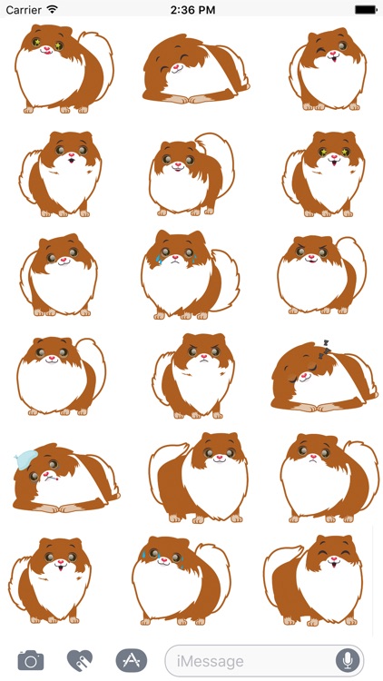 Pom Pom Pomeranian Stickers