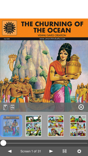 Churning of The Ocean-Amar Chitra Katha