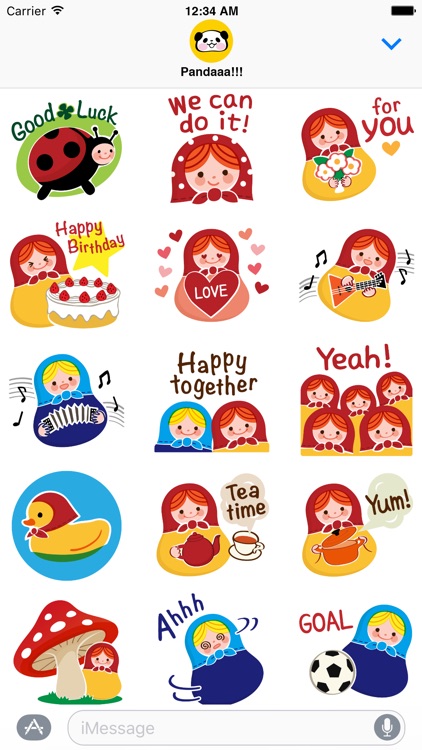 Little Matryoshka Stickers for iMessage