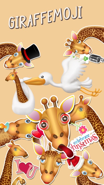 Giraffemoji.s- Animated Giraffe Stickers Keyboard