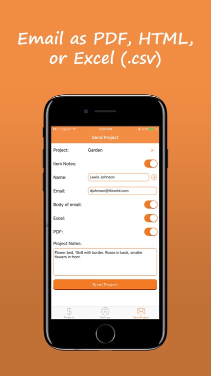 ProjectCalc - project bids, estimates, invoices