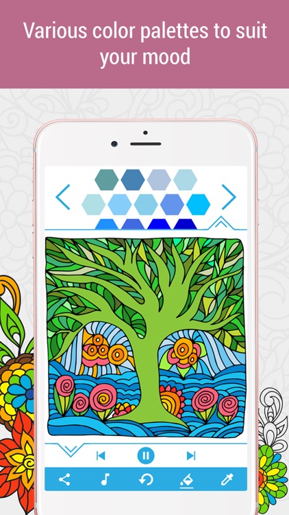 Anti-stress Coloring Book Calm screenshot-4