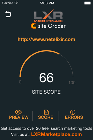 SEO Site Grader screenshot 2