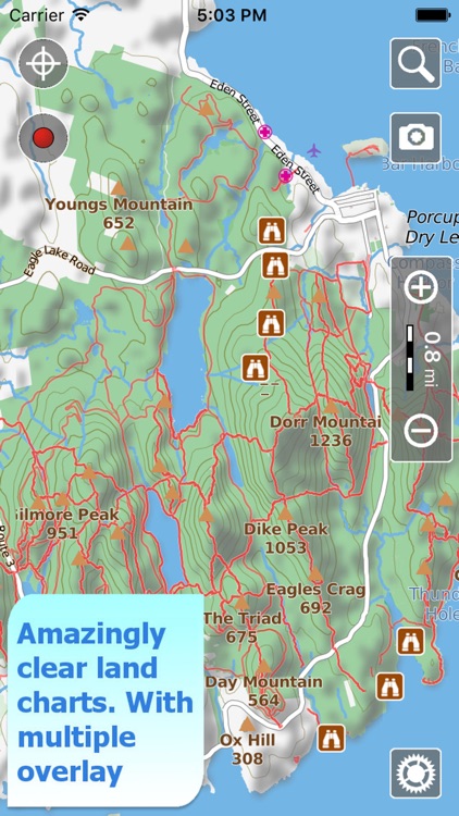 Trails of Acadia NP - GPS and Topo Maps for Hiking