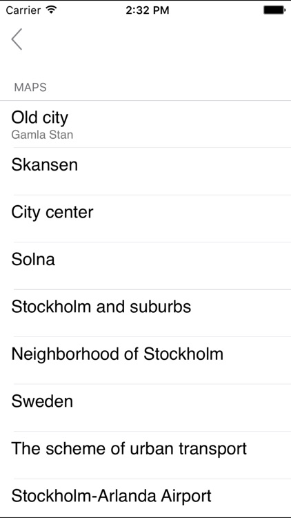 Stockholm and its suburbs. Tourist and road map.