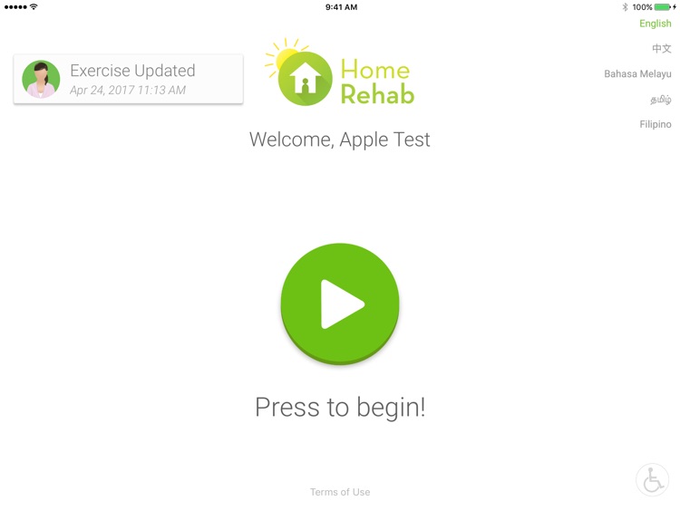 HomeRehab Patient App