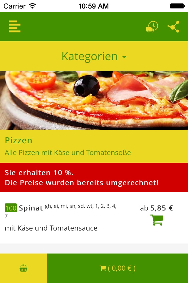 Schlemmer Pizza Marbach screenshot 3