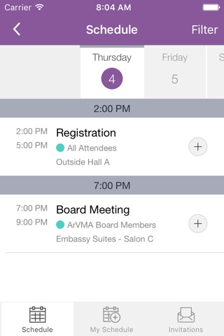 ArVMA Event Tracker screenshot 4