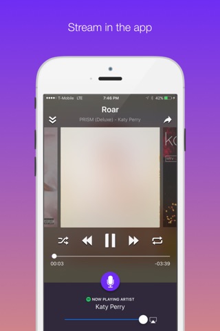 Song Genie - voice commander & player for Spotify screenshot 3