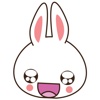 Tilly, the white bunny for iMessage Sticker