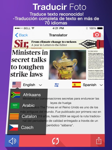 Translate Photo - OCR Camera Scanner & Translator screenshot 3