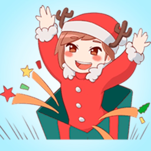 Xmas Girl Stickers icon