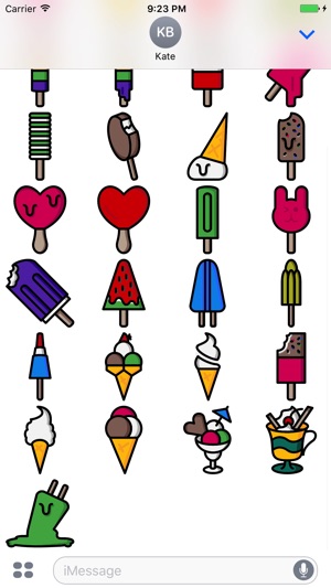 GelatoMoji - Ice Cream Stickers(圖3)-速報App