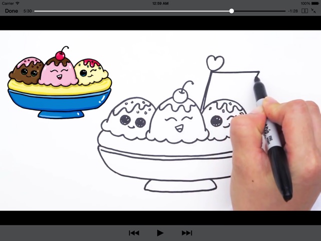 How to Draw Cute Foods for iPad(圖4)-速報App