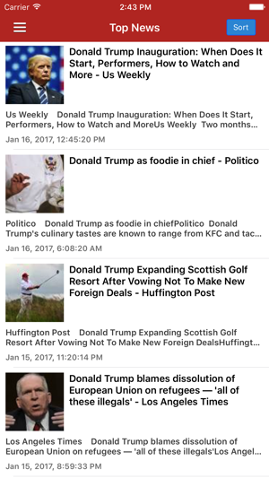 NewsSurge for Donald Trump: Latest News 