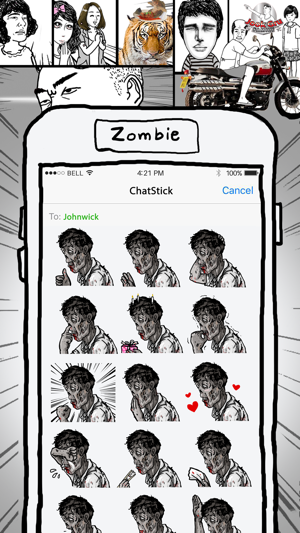 Jookgru Zombie สติกเกอร์ สำหรับ iMessage(圖1)-速報App