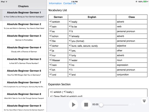 Beginner German for iPad screenshot 3
