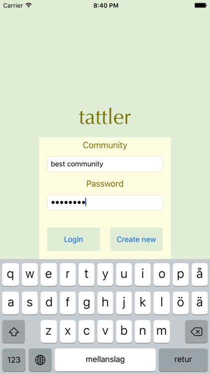 tattler - an app for talking in closed communities