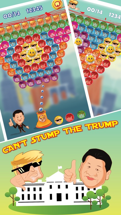 Bubble Shooter: Donald Trump and Xi Jinping