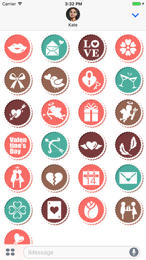 Valentine's Stamps Sticker Pack(圖2)-速報App