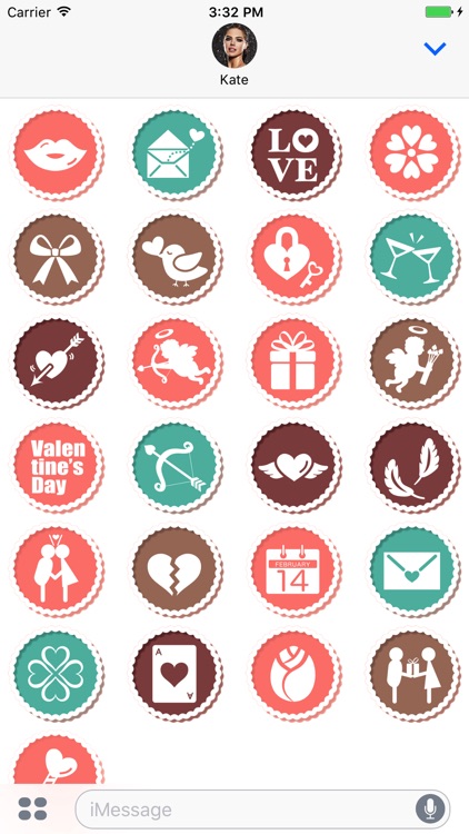 Valentine's Stamps Sticker Pack