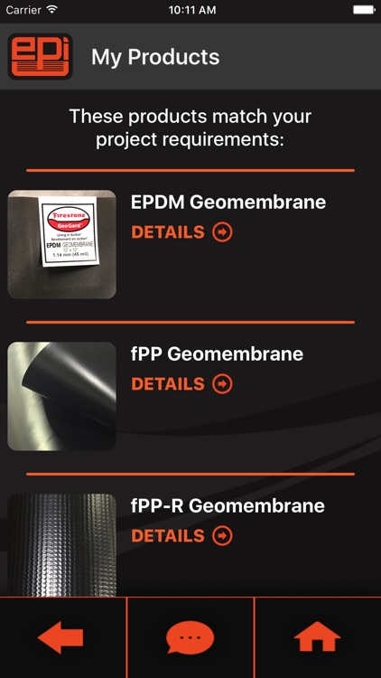 EPI Geomembrane Product Locator