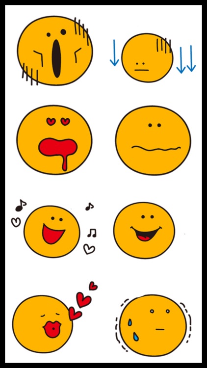 Cute Orange Emoji Stickers