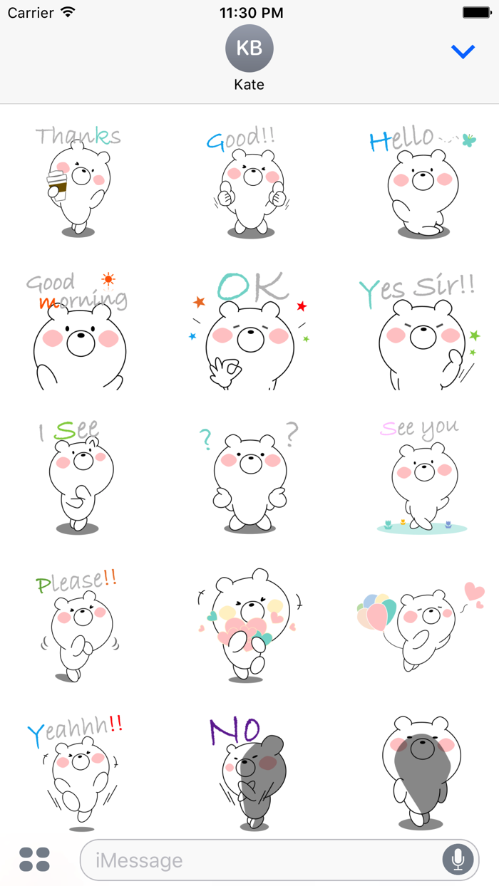 ふわクマさんのメッセージ