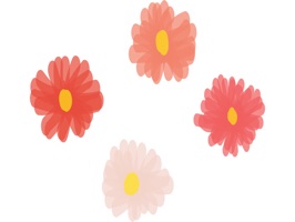 Flower stickers for iMessage - photo emoji flowers