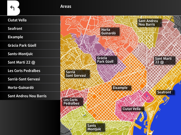 Barcelona Official Guide iPad. The city of Gaudí