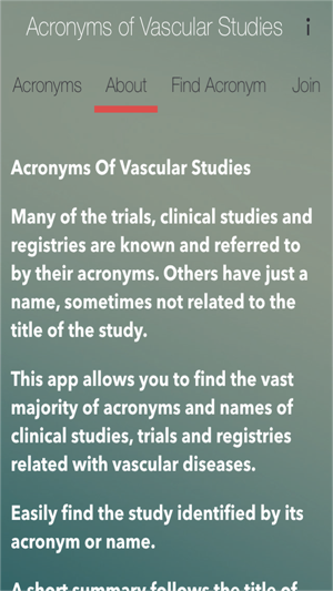 Acronyms of Vascular Studies(圖2)-速報App