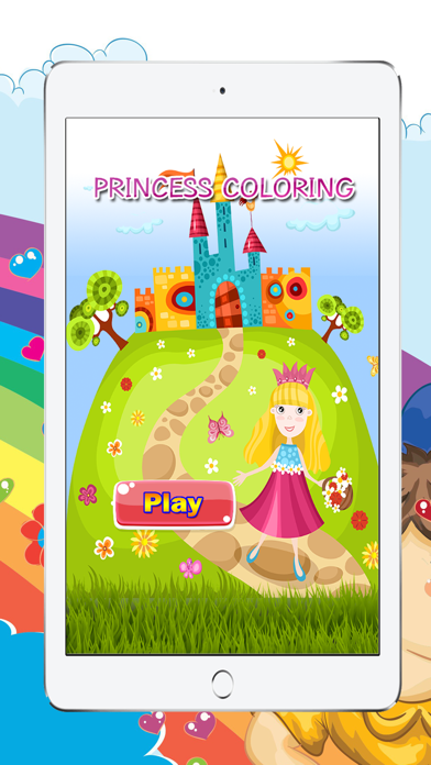 How to cancel & delete Little Princess Games Coloring Book for Girls from iphone & ipad 1