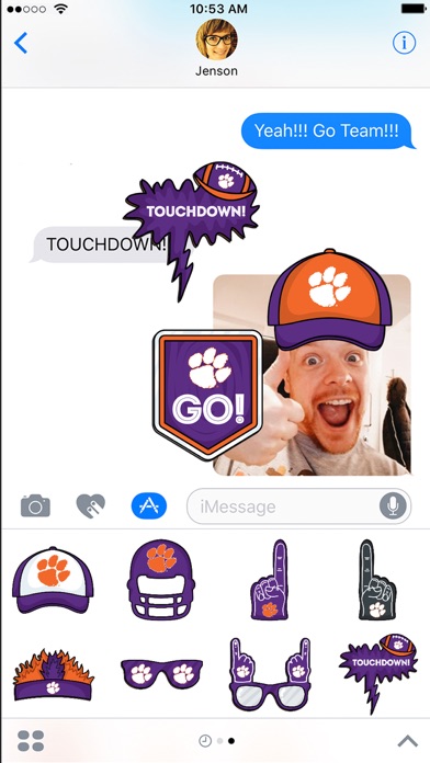 How to cancel & delete Clemson Tigers Plus Stickers for iMessage from iphone & ipad 1