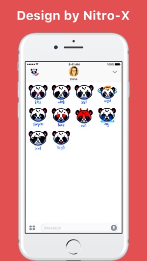 Panda Emoji Stickers stickers for iMessage(圖2)-速報App