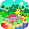 Dinosaur Coloring Game Colorful Dinosaur for Kids