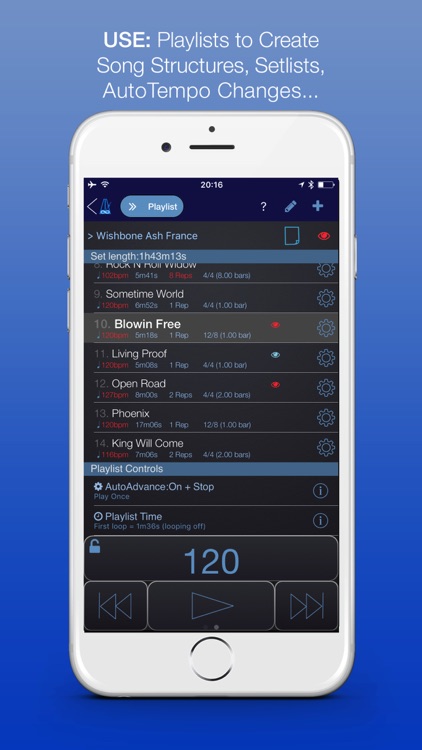 PolyNome Pro:Metronome, Drum Machine, Practice Log