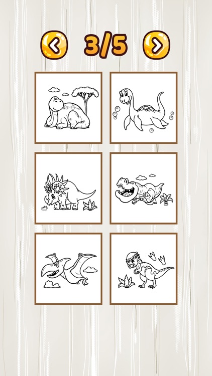 Dinosaurs Coloring Page For Preschool and Toddlers screenshot-4