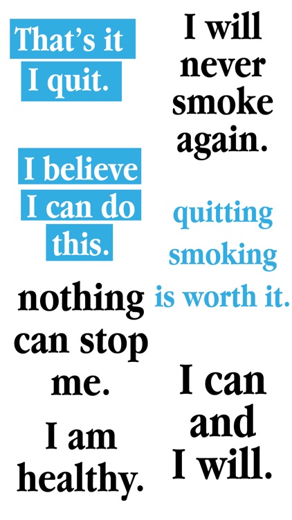 Quit Smoking Stickers