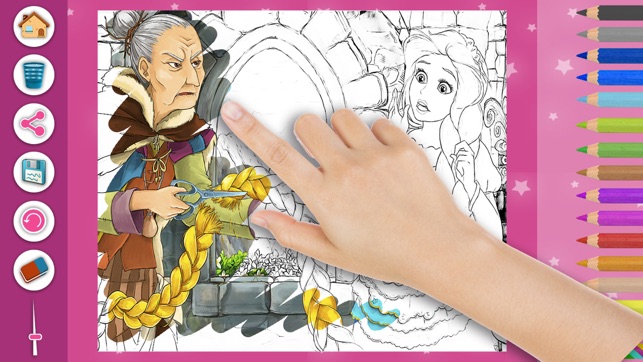Princess Rapunzel - Magic Kids Coloring Pages Game(圖5)-速報App